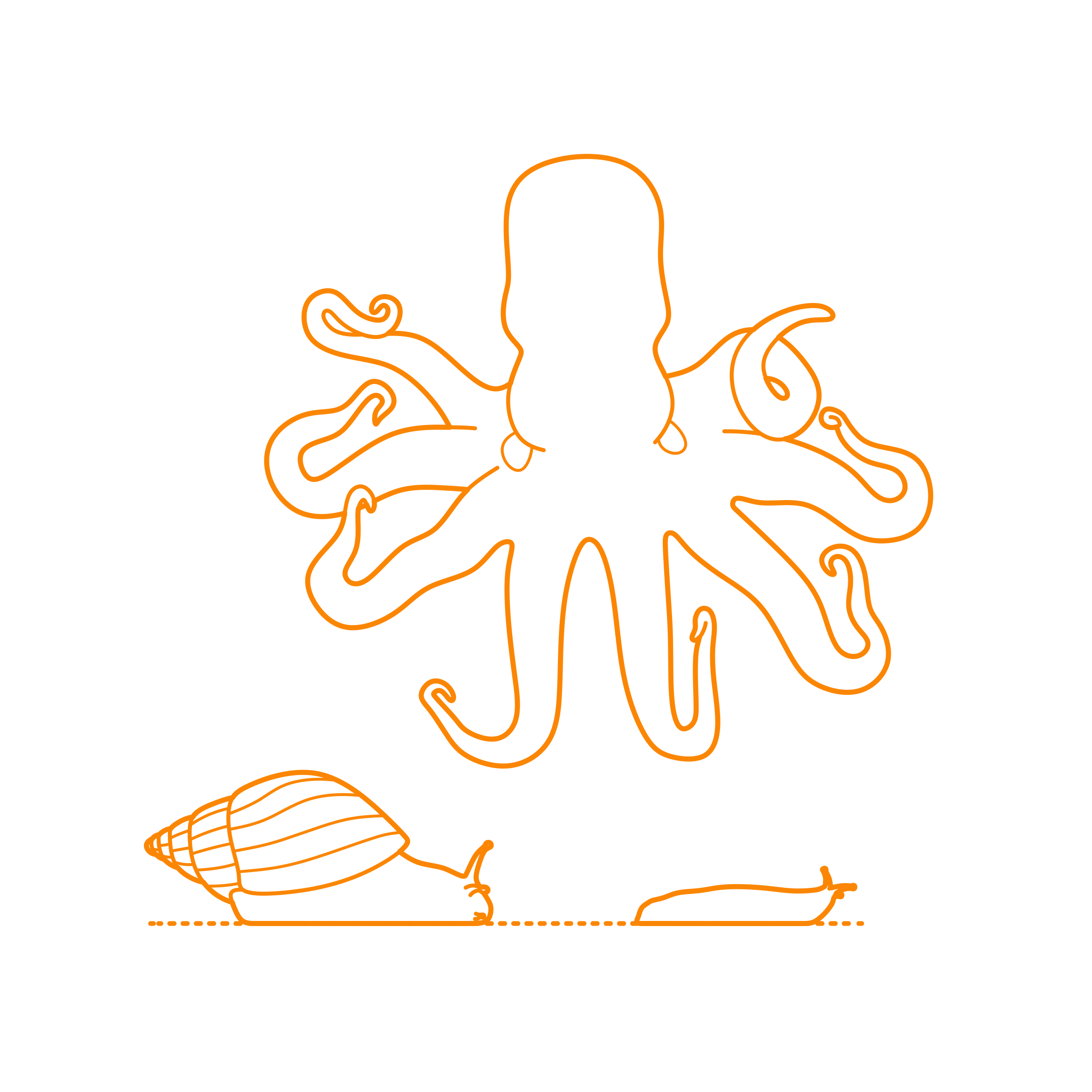 Animals Mollusks Sketch Style Svg Vector Free Vectors